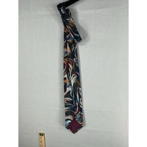 Huxley Abstract Swirl Necktie Made in USA Silk Essence Microfiber